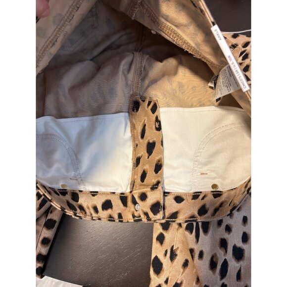NEW Chico's So Slimming Leopard Girlfriend Slim Ankle High-Rise Denim Jeans 10 - Picture 13 of 15